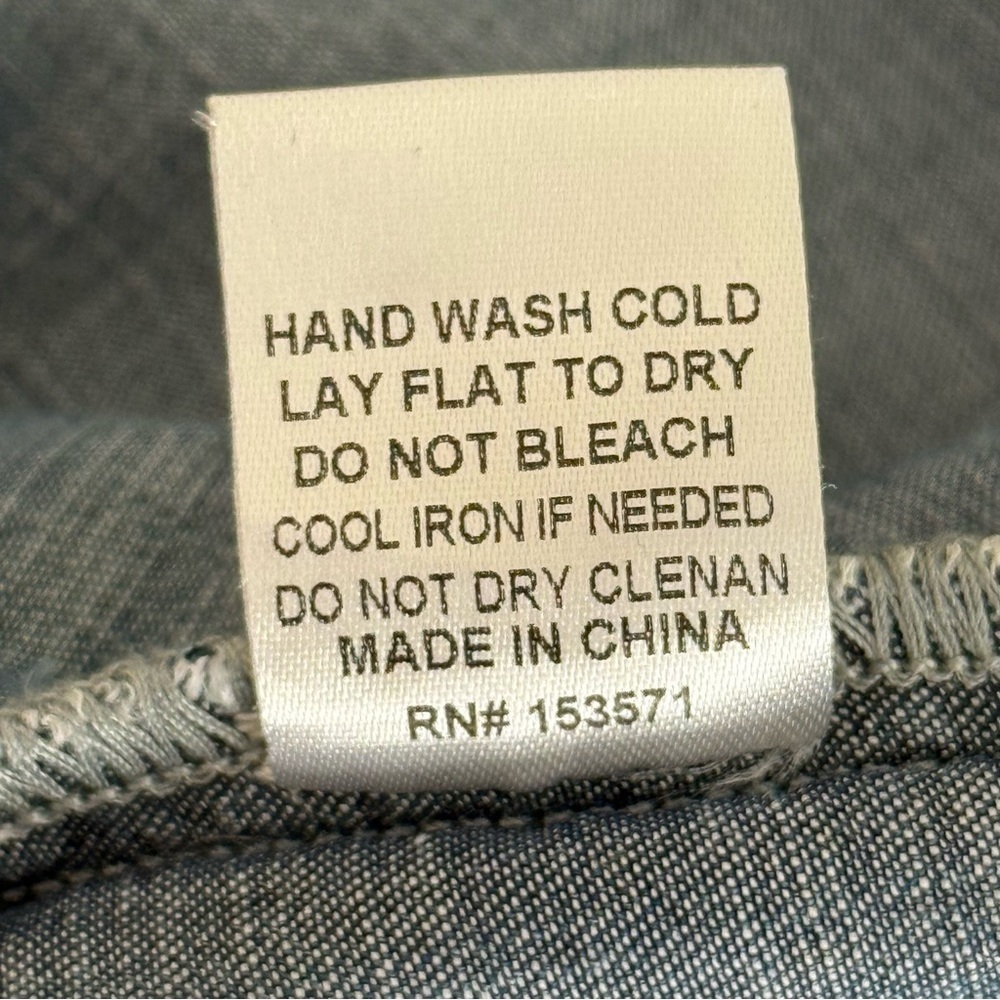 Oli & Hali Bubble Sleeve Tencel 
Chambray Denim Mini Shirt Dress - Picture 11 of 11